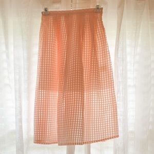 Jack by BB Dakota Pink Sheer Skirt